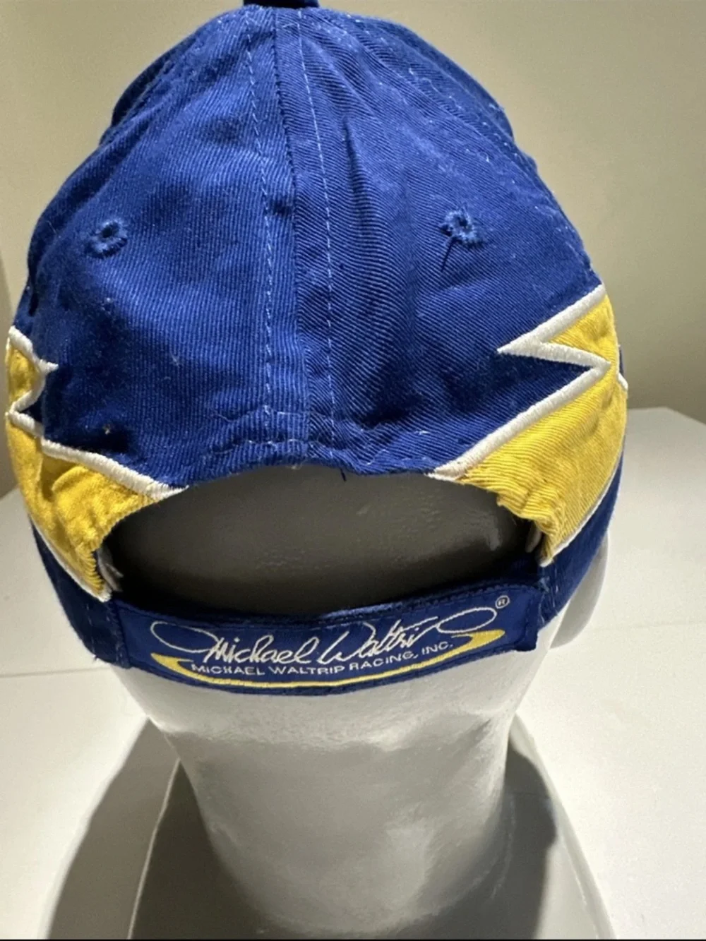 NAPA Racing Blue & Yellow Men's Racing Cap - Picture 2 of 7